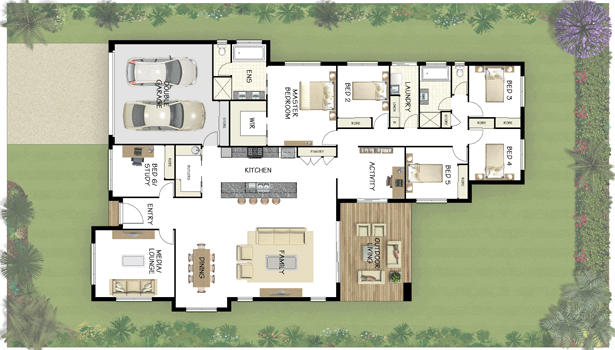 Build Your Own 5 Bedroom House Modern House