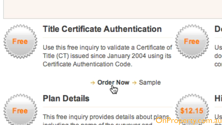 Land Title Certificate Authentication