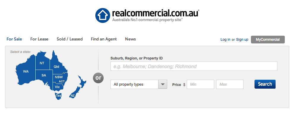 realcommercial.com.au home page