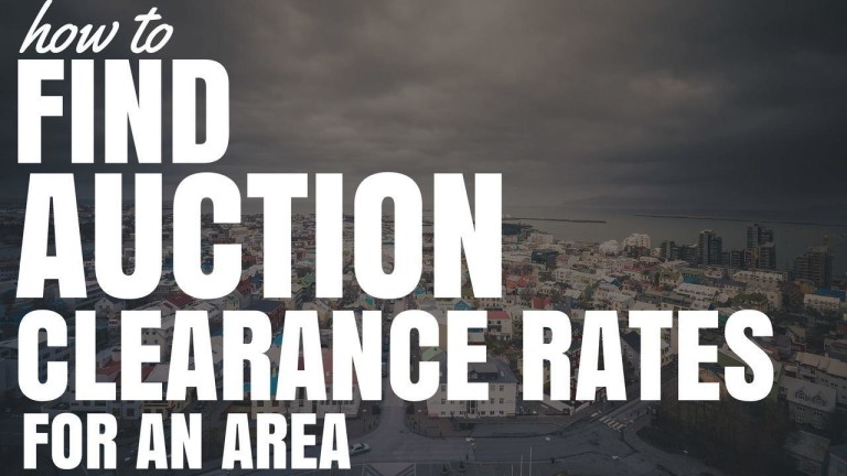 How To Find Auction Clearance Rates Of An Area